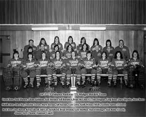 1972-73 Oshawa Parkway Midget Hockey Team